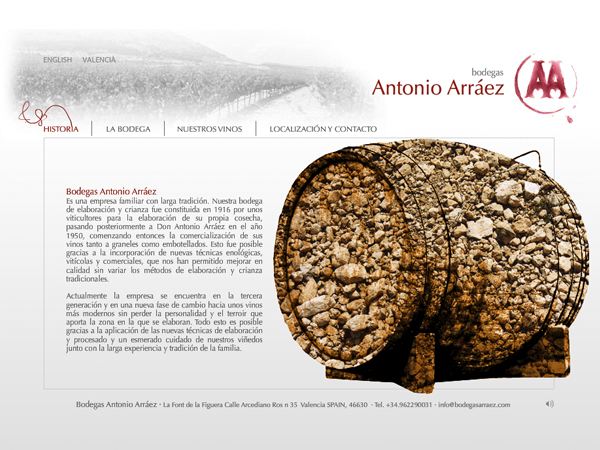 Antonio Arraeza. Web